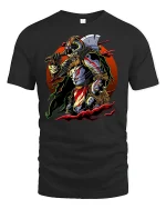 Fierce Viking Warrior Tee - black t-shirt on white background