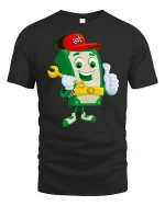 Funny Money Cartoon Dollar Bill T-Shirt - black t-shirt on white background