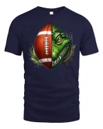 Alligator Football Fusion T-Shirt - navy t-shirt on white background