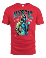 Mystic Detective Weird Case T-Shirt - red t-shirt on white background