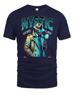 Mystic Detective Weird Case T-Shirt - navy t-shirt on white background