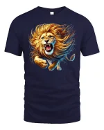 Roaring Lion Wild Power T-Shirt - navy t-shirt on white background