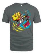 Off The Wall Style T-Shirt Bold Street Graphic Tee - gray t-shirt on white background