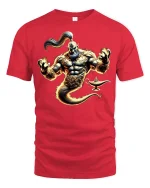 Fiery Genie Lamp Spirit Mythical Power T-Shirt - red t-shirt on white background