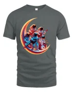 Space Rock Band T-Shirt Cool Astronaut Music Graphic Tee - gray t-shirt on white background