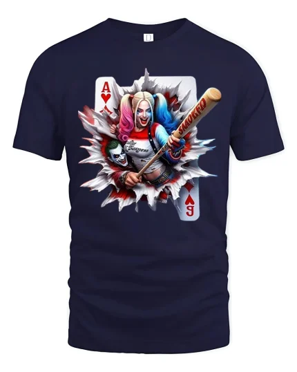 Product - navy t-shirt on white background