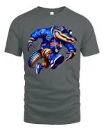 Cool Street Gator Graphic Tshirt With Urban Hip Hop Attitude - gray t-shirt on white background