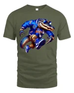 Cool Street Gator Graphic Tshirt With Urban Hip Hop Attitude - military green t-shirt on white background