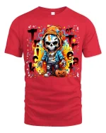 Product - red t-shirt on white background