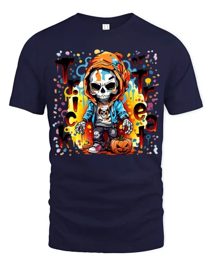 Product - navy t-shirt on white background