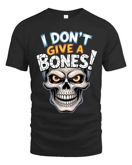 Edgy Skull Street Art Rebel Style Graphic Tshirt - black t-shirt on white background