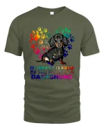 Skateboarding Skeleton Street Style Graphic Tshirt Art - military green t-shirt on white background