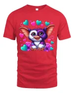 Cute Heart Eyes Fantasy Creature Love Art Graphic T Shirt - red t-shirt on white background