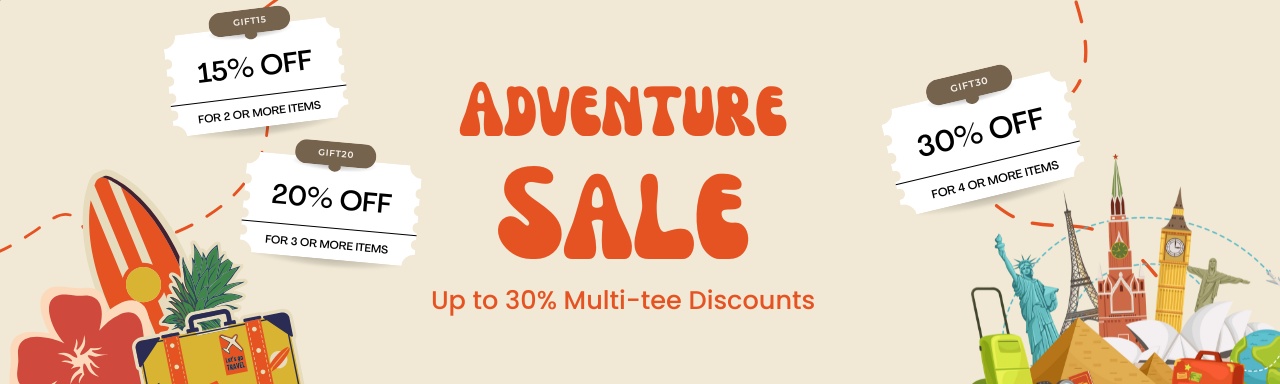 coupon banner for Multi-tee purchase