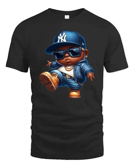 Urban Baby Street Style Graphic T Shirt - black t-shirt on white background