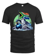 Vintage Mountain Kettlebell Workout Fitness Graphic T Shirt - black t-shirt on white background