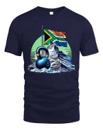 Vintage Mountain Kettlebell Workout Fitness Graphic T Shirt - navy t-shirt on white background