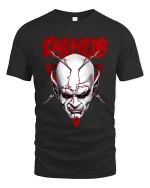 Dark Creator Skull Graphic T Shirt Gothic Streetwear Style - black t-shirt on white background