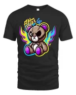 Alter Ego Teddy Bear Edgy Cute Graphic T Shirt Street Style - black t-shirt on white background