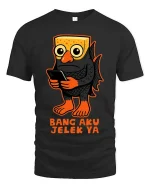 Funny Ugly Fish Meme T Shirt Weird Cartoon Humor Graphic Tee - black t-shirt on white background