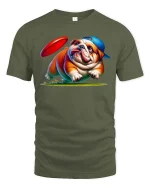 Aesthetic Collage Art Graphic Tee Vintage Travel Photo Tshirt - military green t-shirt on white background