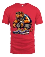 Street Swagger Bulldog T Shirt Cool Urban Hype Style - red t-shirt on white background