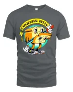 Existential Bread T Shirt Funny Dark Humor Cartoon Art - gray t-shirt on white background