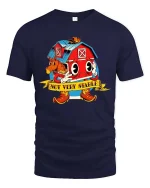 Not Very Stable T Shirt Funny Chaos Cartoon Graphic - navy t-shirt on white background