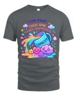 Baseball Drip Graphic T Shirt Cool Street Style Sport Vibes - gray t-shirt on white background