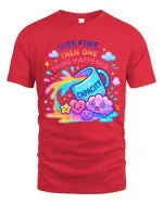 Baseball Drip Graphic T Shirt Cool Street Style Sport Vibes - red t-shirt on white background