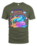 Baseball Drip Graphic T Shirt Cool Street Style Sport Vibes - military green t-shirt on white background