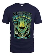 Product - navy t-shirt on white background