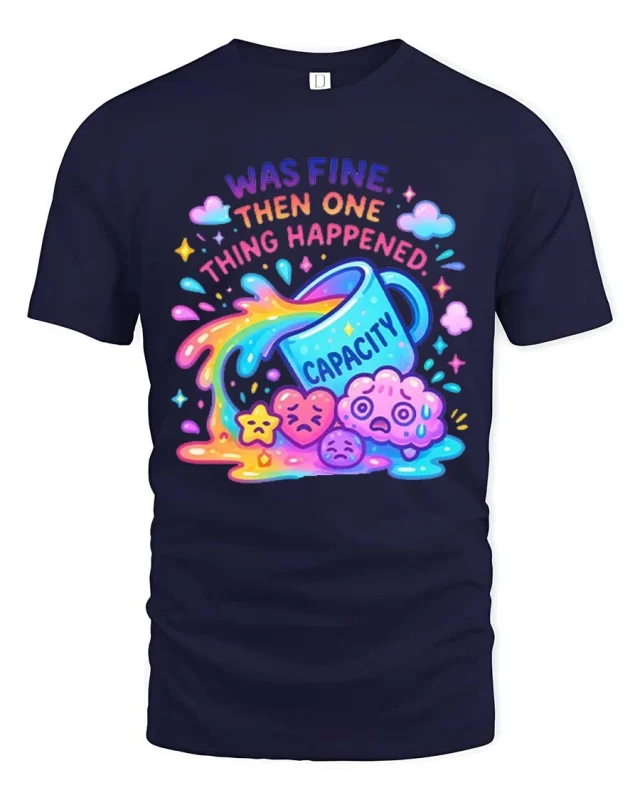 Baseball Drip Graphic T Shirt Cool Street Style Sport Vibes - navy t-shirt on white background