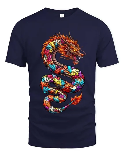 Capacity Overload Funny Rainbow Graphic T Shirt Cute Mood - navy t-shirt on white background