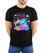 Baseball Drip Graphic T Shirt Cool Street Style Sport Vibes - model wearing black tee with hands behind back