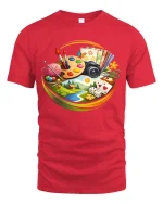 Creative Hobbies Art Craft Photography Graphic T-Shirt - red t-shirt on white background